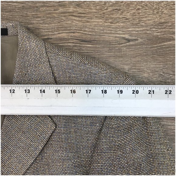 Norm Thompson Mens Blazer Sport Coat Casual Jacket Size 42R Vintage‎ Silk Suit - Picture 11 of 14